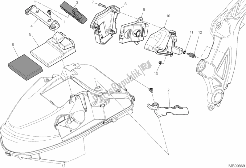 All parts for the Engine Control Unit of the Ducati Diavel Carbon 1200 2013